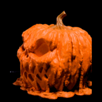 Citrouille Halloween porte bombons