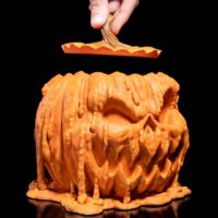 Citrouille Halloween porte bombons