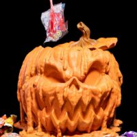 Citrouille Halloween porte bombons