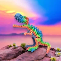 Photoroom_20240815_201444 T-Rex en 3D de la collection des Wigzzy