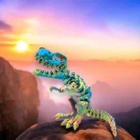 Photoroom_20240815_210526 T-Rex en 3D de la collection des Wigzzy