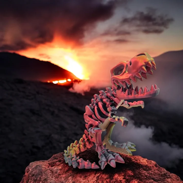 T-Rex en 3D de la collection des Wigzzy