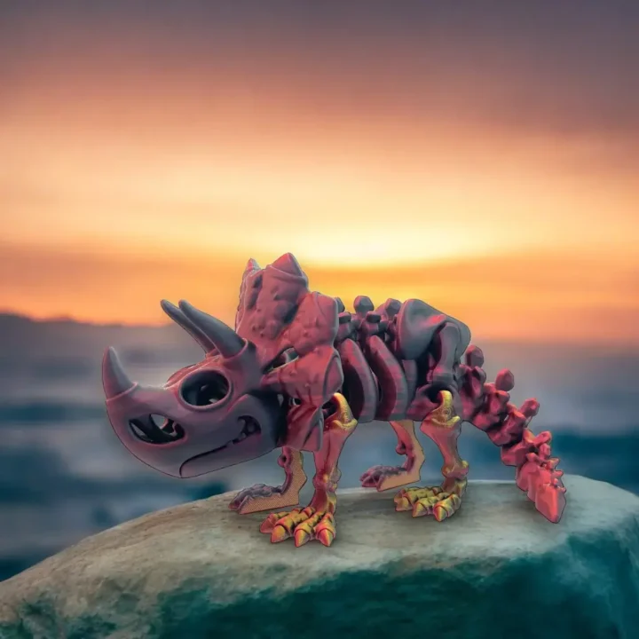 Squelette de Tricératops